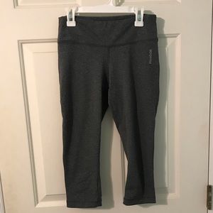 Reebok Capri Leggings — Heather Gray